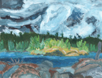 Ragged Sky over Moose Lake by AJ Casson