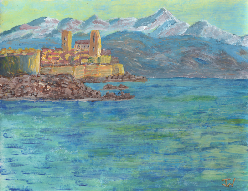 Claude Monet-1888-Antibes Fort