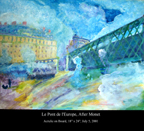 Pont de l'Europe by Claude Monet