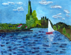 Sailboat at Chatou by Vlaminck