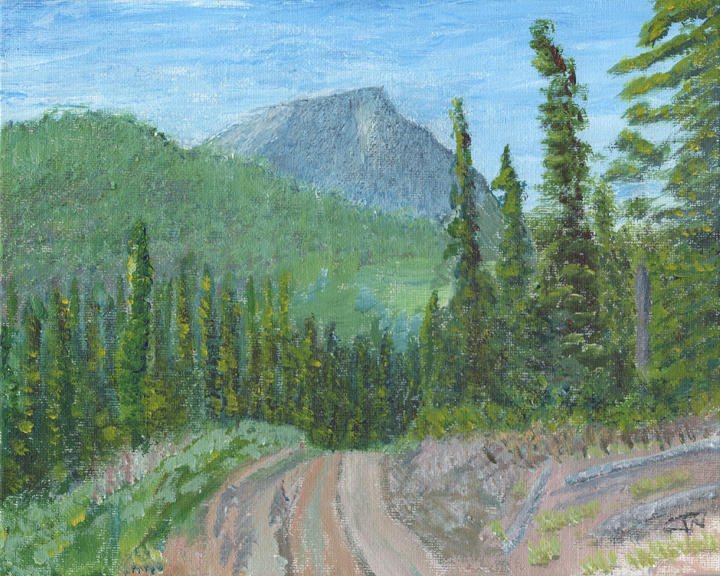 The Top of Paradise Road, Red Mountain Resort, BC, Canada
