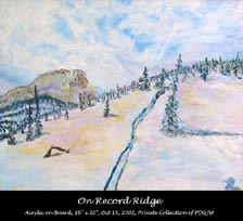 Tracks on Record Ridge, BC