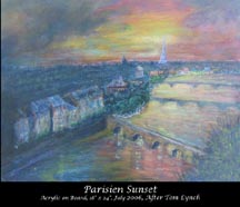 Sunset over Paris