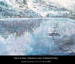 Snow in June, Cathedral Lakes, BC
