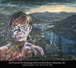 The Artist and Kelowna from Knox Mtn, Kelowna, BC