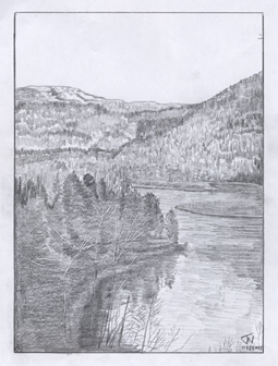 South of Genelle Looking North, The Columbia