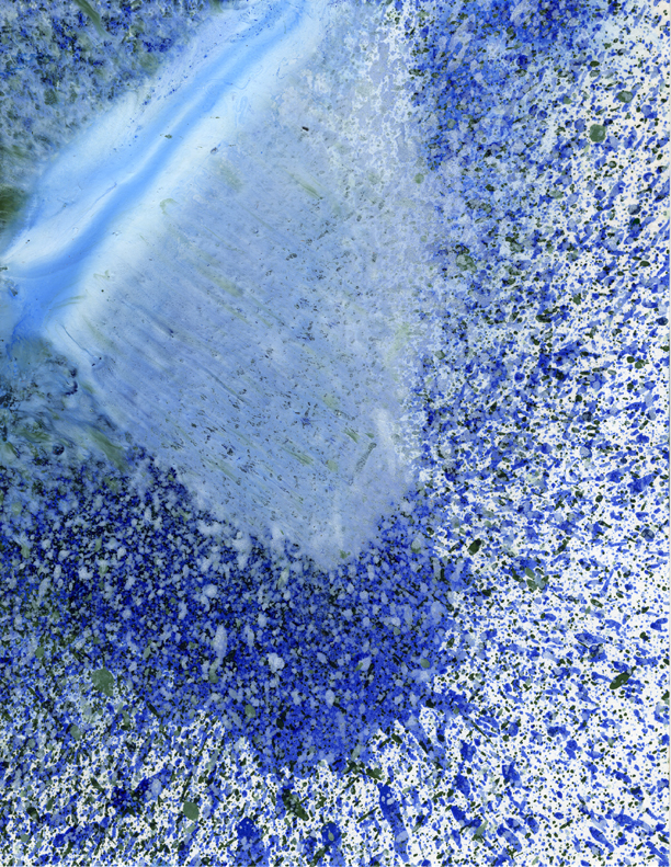 August 2019 Drip Batch Number 025, Oil on Cardstock 8.5in x 11.5in