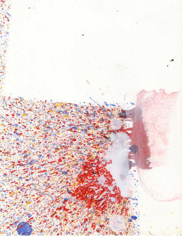 August 2019 Drip Batch Number 027, Oil on Cardstock 8.5in x 11.5in