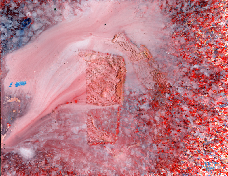 August 2019 Drip Batch Number 031, Oil on Cardstock, 8.5in x 11in