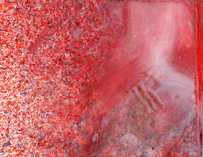 August 2019 Drip Batch Number 033, Oil on Cardstock, 8.5in x 11in