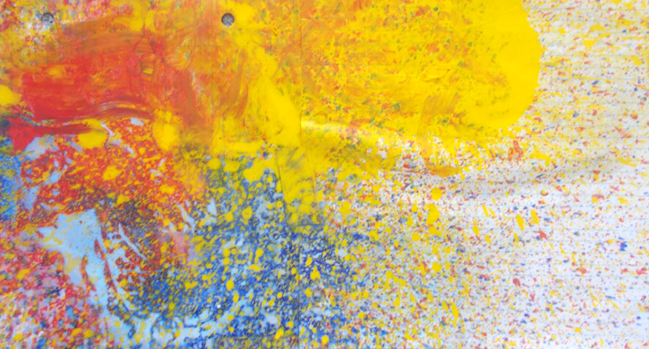 August 2019 Drip Batch Number 035, Oil on Paper, 8.5in x 15.5in